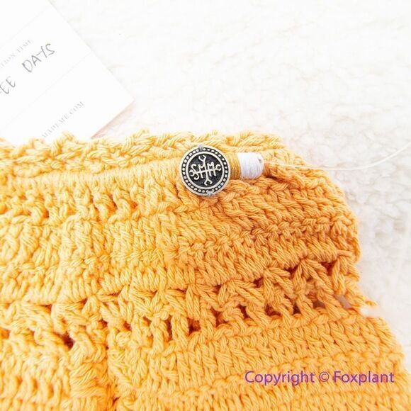 NEW Free People She Made Me Essential High-Waisted Crochet Bikini Bottoms , ‎ L - Picture 8 of 14